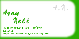 aron nell business card